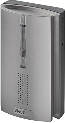 EMOS P5763R - Campanello senza fili, ripetitore sostitutivo per P5760 e P5763 - portata illimitata, funzionamento a batteria, volume a 5 livelli fino a 85 dB, indicatore LED, 16 melodie, funzione