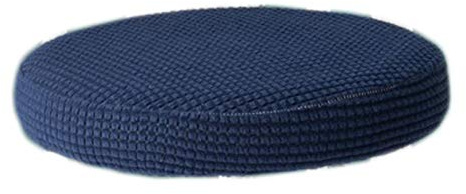 Anawakia Runde Barhocker-Abdeckung, elastische Polsterung, Kissen-Protektoren, elastische Stretchhussen für 30–38 cm, Hocker (blau)