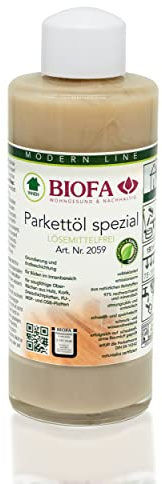 BIOFA Parkettöl spezial lösemittelfrei Fußbodenöl farblos 2059 0,15L