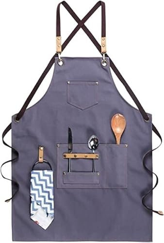 AUGUSE Arbeitsschürze, Werkzeugschürze für Schreiner, Arbeitsschürze aus Leder, Werkstattschürze, hitzebeständig, langlebig, Schweißerschürze for Männer und Frauen (Color : C)