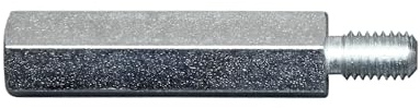 SN-TEC Distanzmutter/Distanzbolzen/Abstanzmutter 6-kant (Innengewinde/Aussengewinde) M6 x 50mm verzinkt (10 Stück)