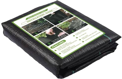 Unkrautvlies Gartenvlies 4m x 10m, 40m² Unkrautvlies 90g/m² wasserdurchlässig reißfestes Gewebe Unkrautvlies, Anti-Unkrautvlies Pflanzfolie