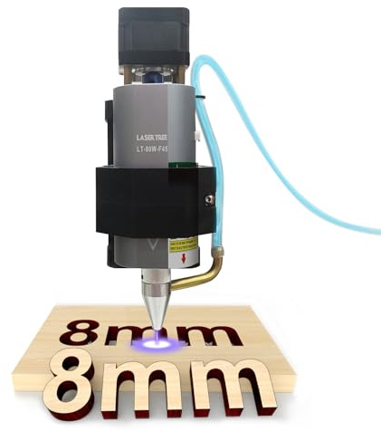 LASER TREE CNC 3018 Lasermodul-Set, Laserkopf mit optischer Leistung 10 W mit Air Assist, Lasergravurmodul mit fester Brennweite 45 mm, kompatibel mit CNC Maschine 3018, 24 V