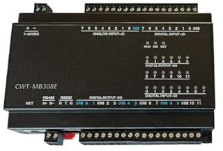 Adaptador Serial a Ethernet CWT-MB308E 8AI+8DI+12DO RS485 RS232 Ethernet Modbus Rtu TCP Módulo de adquisición Io (Color : I-V-E-485)