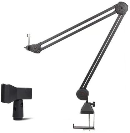 Mic Arm Foldable Low Profile Mic Arm, Maximum Load 2kg Suspension Boom, Desktop Boom Microphone Stand With Universal Clip For Streaming Recording Podcast Game 360° Mic Stand (Size : Long)