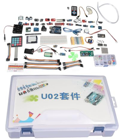 Walfront Entwicklungsboard-Basis-Lernkit, Mainboard-Sensor-Starter-IoT-Kit für die Programmierung, Mega R3 Project Ultimate Starter Kit mit Tutorial