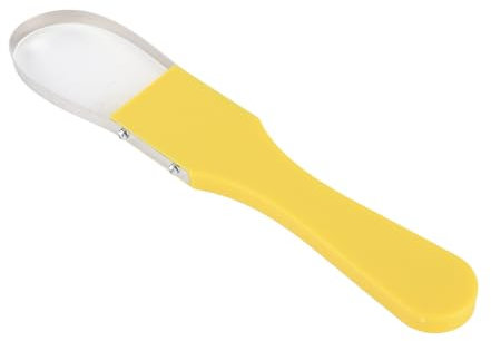 Eacam Strumento per Sarchiare Ad Anello Manuale, Sarchiatore per Bracciale con Design a Cerchio di Ferro, Portatile per Diserbo, Allentamento, Piantagione di Giardinaggio (Giallo)