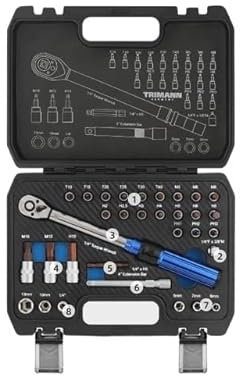 Chiavi A Brugola Chiave dinamometrica da 1/4 10-60Nm Chiave dinamometrica regolabile Kit di strumenti di riparazione biciclette Set di strumenti Chiave di riparazione bici Set di strumenti manuali Br