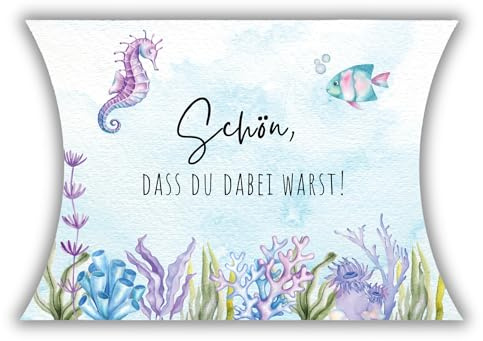 Generisch 12x Geschenkverpackung Mitgebsel Kindergeburtstag Meerjungfrau