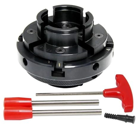 BMWJYLPM Mandrin de Tour à Bois 4 100 mm 4 Mors autocentrant Filetage M33 1 (M33 x 3,5 mm)