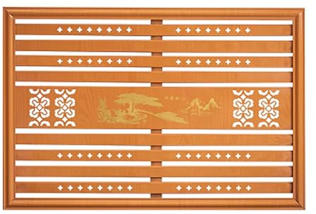 Copricaloriferi in Metallo, Copri Termosifone a Parete per la Casa, Design a Persiana Cava, Installazione a Scatto, per Camera da Letto, Soggiorno(Orange,60 * 60cm/24 * 24in)