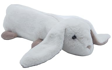 Cute Since 1999 Federmäppchen - Mäppchen Mädchen & Jungen - Federmappe für Kinder ab 12 Monate - Weiche Federtasche - Geschenk für Kinder - Schulsachen - 30 x 9 cm (Weiß Hase)