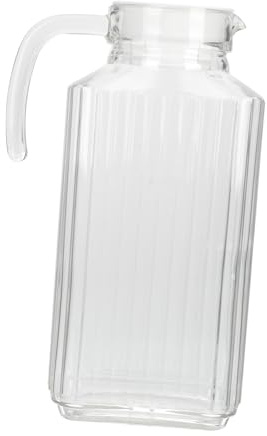 TOYANDONA Botella De Agua Fría Hogar Recipiente De Vidrio Antiguo Dispensador De Agua Asa Hervidor De Bebidas