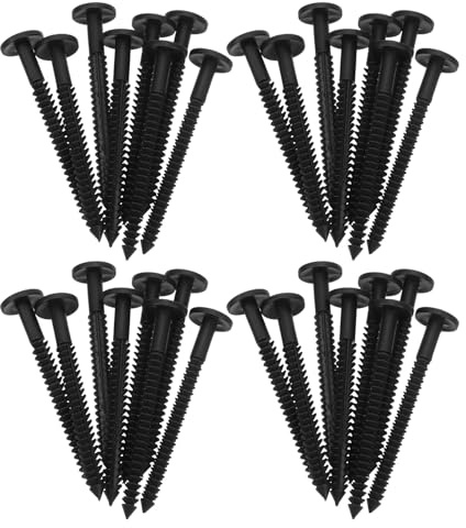 HOMSFOU 36 pezzi di fissaggio per persiane in vinile perni in plastica per riparazione feritoie finestre kit di ricambio per persiane decorative esterne per una facile installazione e manutenzione fai