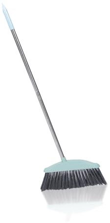 IMUSINICE Stainless Steel Family Clean Broom with Long Handle, Thick Reusable Household Sweeper for Garbage and Floor Cleaning, Suitable for Home Use