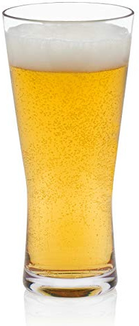 Libbey Indoors Out Break-Resistant Craft Brews Pilsner Beer Glasses, 20-ounce, Set of 4