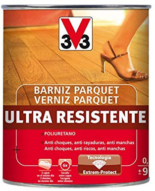 V33 BARNIZ PARQUET ULTRA RESISTENTE BRILLANTE INCOLORO 0,75L