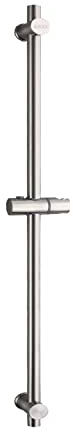 Asta doccia, Asta doccia in acciaio inossidabile 304 con staffe di fissaggio regolabili in altezza e angolo, spazzolate, altezza totale 800mm