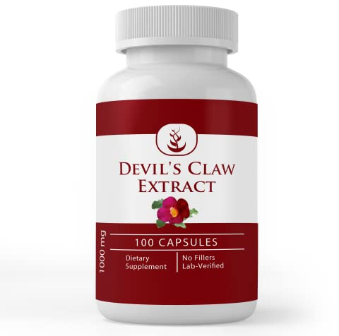 PURE ORIGINAL INGREDIENTS Devil's Claw Extract, (100 Capsules) Always Pure, No Additives Or Fillers, Lab Verified