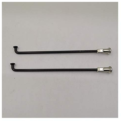 YGLONG Fahrradspeichen 8 Gauge Durchmesser 4,0 mm Motorradspeichen Schwarze Farbe 304 Edelstahl Material Motocross-Speichen mit 22mm Langen Messing-Nippers Fahrrad Speichen (Color : Length 105mm)