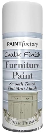 Classic Signature - 3 x Chalk Finish White Primer Spray Paint 400ml - Aerosol Furniture Spray Paint Smooth Touch Matt FinishHome and Office