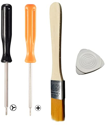 eXtremeRate Kit de Tournevis Tri-Wing & Cruciforme, Ensemble d'outils d'assemblage et de démontage avec Brosse et Outil à Coque Ouverte pour Nintendo Switch Console Joycon