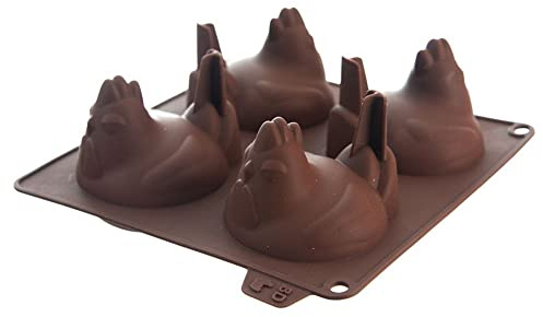 orion group Silikonform Form für Kekse und Pralinen Backform Pralinenform orange Huhn Küken