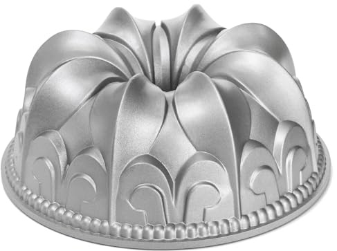 Frcctre 9 Inch Non-Stick Fluted Cake Pan, 10 Cups Heavy Duty Fluted Tube Cake Pan Baking Mold Easy Release Aluminum Baking Mold for DIY Cakes