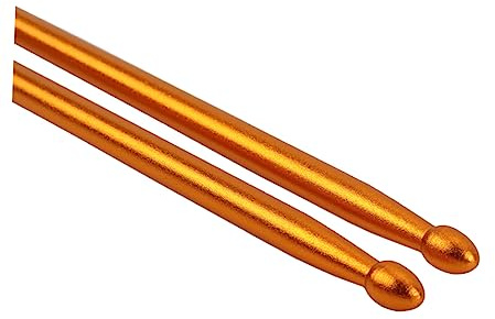 CIMAXIC Schlagzeugsticks Aus Aluminiumlegierung Rostfreier Schlagzeugstick Für Schlagzeugübungen Drumpad-übungszubehör Goldfarben