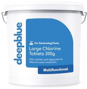 Deep Blue Professional - Multifunktionale 200g Chlortabletten x100 20 kg, langanhaltend, stabilisiert, mit Klärmittel und Algenhemmer