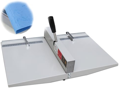 Manuelle Ritzpapier-Faltenmaschine, A3-Papierfalzmaschine mit Positionierungslineal und 2 Blöcken, für Multi-Variety, Kleinserien-Einkerbung und Faltprodukt
