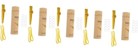 BESTonZON 5 Sätze Kazoo-Set Kazoo-Flötenmembran Kleiner Kazoo Kazoos mit Lanyards Kazoo für Kinder elektrischer Kazoo kleines Kazoo-Instrument Kazoos für Anfänger Aluminiumlegierung