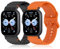 Hinnwer 22mm Armband Kompatibel mit Xiaomi Watch S4/Xiaomi Redmi Watch 5 Active/Redmi Watch 5 Lite/Watch S4 Sport/Watch 2/Watch S3, 2 Stück Silikon Uhrenarmband für Xiaomi Watch S1 Pro Schwarz Orange