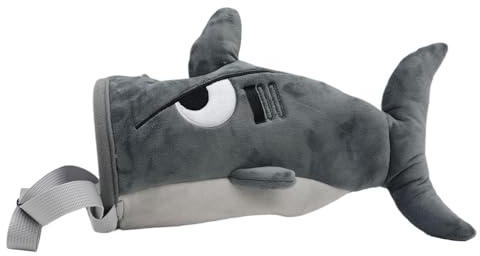 Sac à magnésie d'escalade de requin de dessin animé - Sac porte-craie pour gym, disque golf, haltérophilie