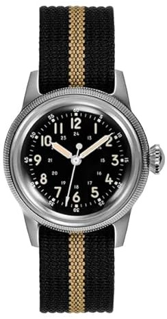 TACTICAL FROG RDUNAE RA05 36mm G10 Herren Quarzuhren Retro-Armbanduhr K1 Mineralglas Edelstahl Leuchtfelduhr