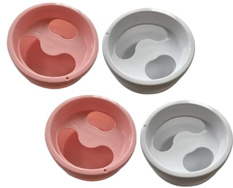 Ipetboom Cuencos Para Remojo De Manicura 4 Piezas Abs Para Ablandar Cutículas y Eliminar Esmalte, Herramienta Práctica Para Cuidado De Uñas En Salones y Uso Doméstico