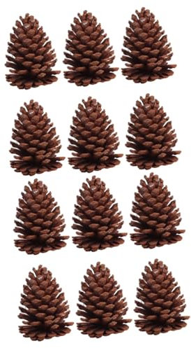 MAGICLULU 2 Sätze Getrocknete Tannenzapfengirlande Tannenzapfen Natürliche Tannenkugeln Dekorative Tannenzapfen Tannenkugelornamente Tannenzapfendekoration Tannenzapfenschmuck 6 Stück * 2