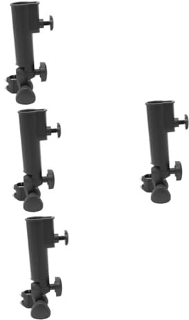 BESPORTBLE 4 Stück Stützschirm automatisch Schirmständer Wagen Golf schirmhalter regenschirmhalter golftrolley Schirmmontagevorrichtung Trolley-Regenschirm-Aufbewahrungsständer Plastik Black