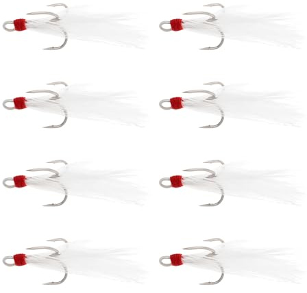 SG Store 30 Anzuelos Triples de Acero con Alto Contenido de Carbono para Pesca con Tres Garras para Pescadores de Agua Dulce Y Salada N.° 6