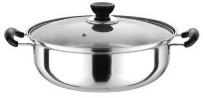 Cooking Saucepan Pans Kitchen Single Bottom Induction Gas Universal Boilers Brew Cookware Double Handle Pan Universal (Color : Double Layer)