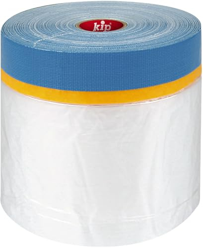 Kip Multi-Masker - 3 in 1 Washi-Tec und Gewebeband Masker zum Maskieren, Schützen und Verputzen 550 mm x 20 m | Abdeckband & Putzerband für Wandfarbe, Spachtelmasse, Acryl, Streichen und Lackieren
