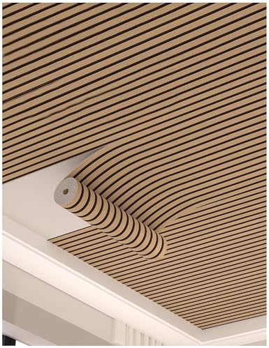 Aeovot Panneaux de Plafond, 2.6Mm Isolation Thermique Papier Peint Autocollant Mural, Papier Peint de Plafond Imperméable et Résistant à L'humidité, Dalles de Plafond Décoratives en PVC
