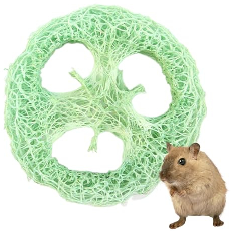 Giocattoli Masticabili In Loofah per per Cincillà | Giocattoli Arricchimento Criceto Per Amanti degli Animali Addestratori Rifugi Negozi Gatto Cane Casa