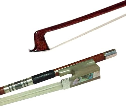 Full size Violin Bows Hybrid Carbon Fiber Violin Bow White Ox Horn Fittings Wood Skin Lightweight Fast Response