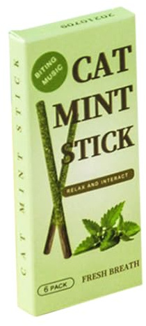 Natural Catnip/Gall Fruit Stick Silvervine Blend Cat Molar Chew Toy Kitten Snack
