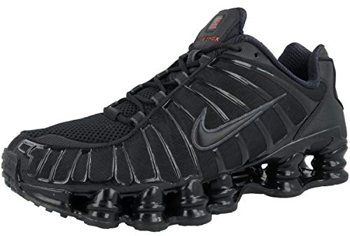 Nike Herren Shox Tl Sneaker, Mehrfarbig Black Black MTLC Hematite Max Orange 000, 44 EU