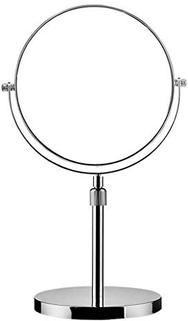ACMEDE Standspiegel Höhenverstellbar 3 Fach Vergrößerung, 6,7,8 inch Schminkspiegel Kosmetikspiegel, Verchromten Rasierspiegel Tischspiegel Badzimmerspiegel, Doppelseitig: Normal+ 3X Zoom