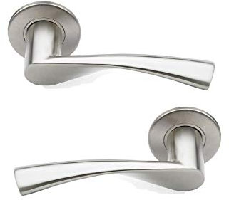 Bricard 668550 Paires de Poignées sur Rosace Inox Tempo Design Gospel