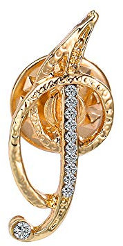Anfangsbuchstaben-Brosche, kleine Anstecknadel, Krawattennadel, Name, personalisiertes Geschenk für Damen und Herren, goldfarben, A-Z, Strassstein