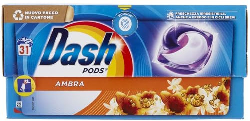 Dash Waschmittel Pods Ambra 31 Waschgänge, 31 Stück